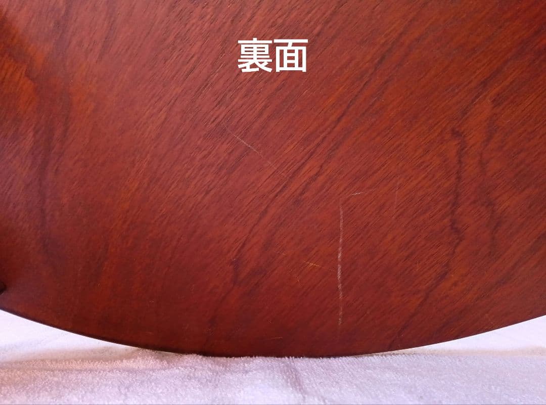 木製ちゃぶ台　折りたたみ　円卓　丸テーブル　座卓　昭和レトロ　古民家家具