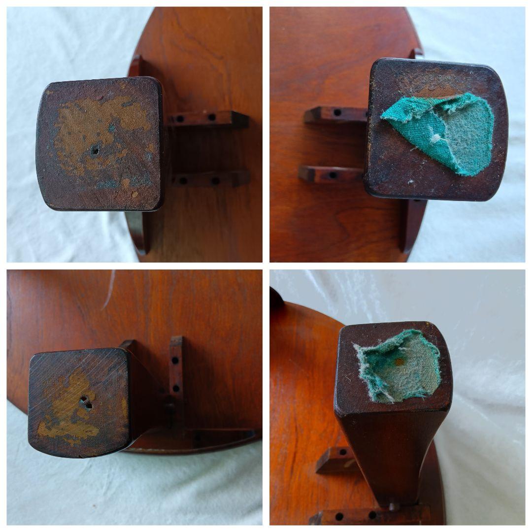 木製ちゃぶ台　折りたたみ　円卓　丸テーブル　座卓　昭和レトロ　古民家家具