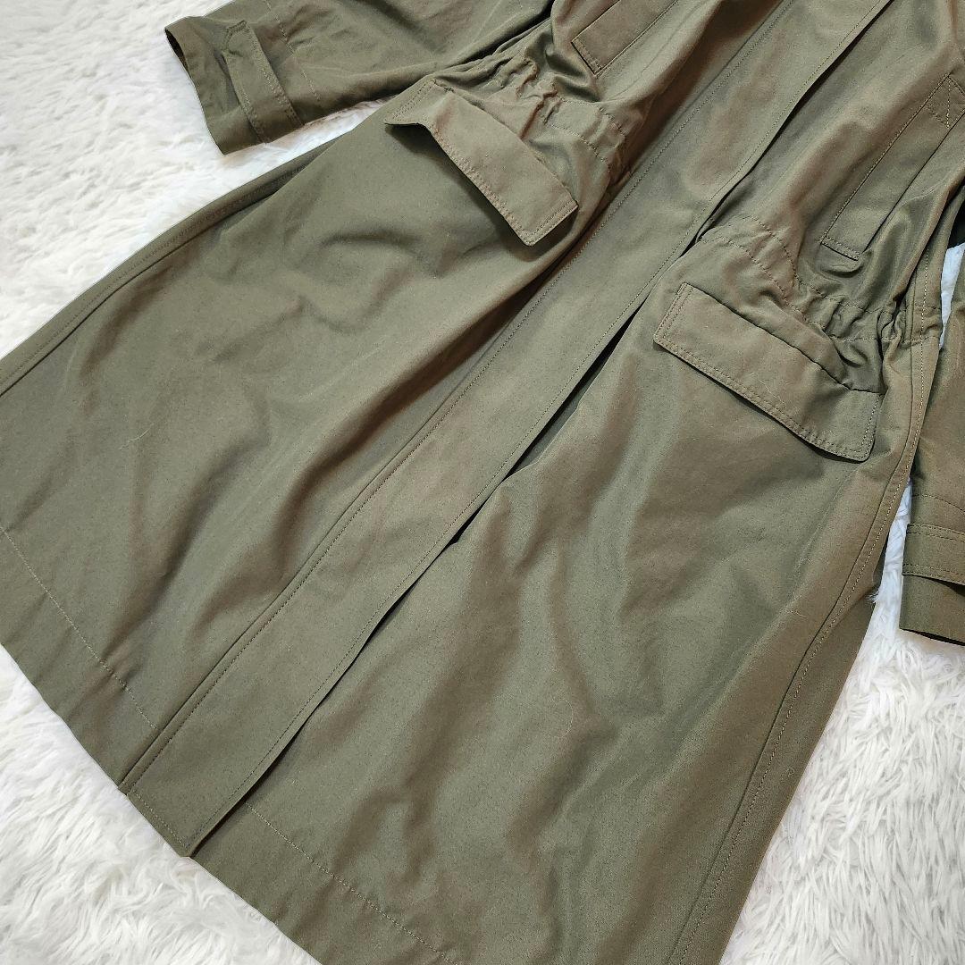 美品☆セオリーリュクス　ウォッシャブルミリタリーコート　フード　KENT　38