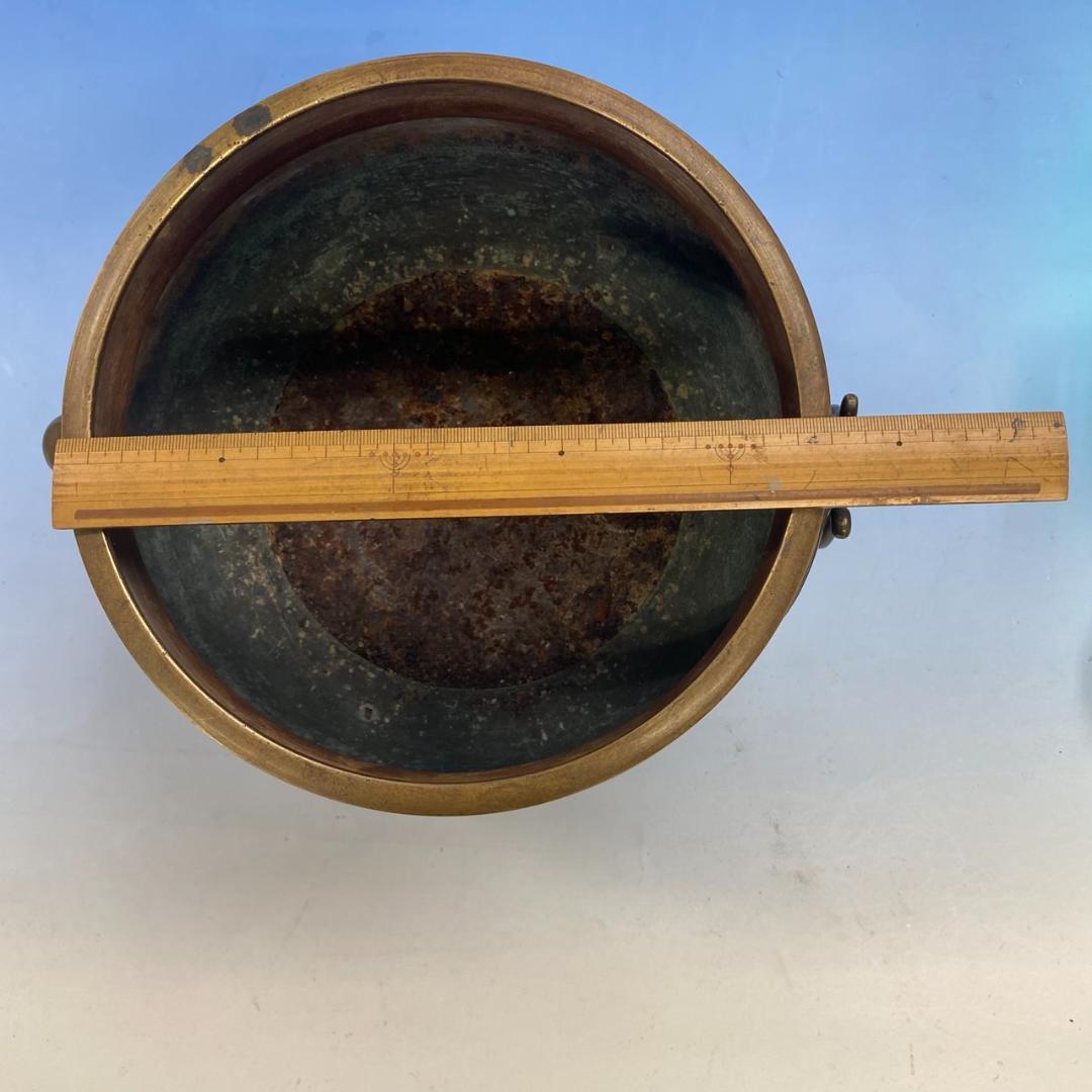 唐金製（宣徳銅） 金谷五郎三郎 火鉢 箱付き★直接引取り16000円