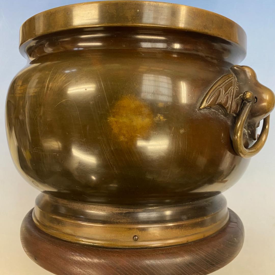 唐金製（宣徳銅） 金谷五郎三郎 火鉢 箱付き★直接引取り16000円