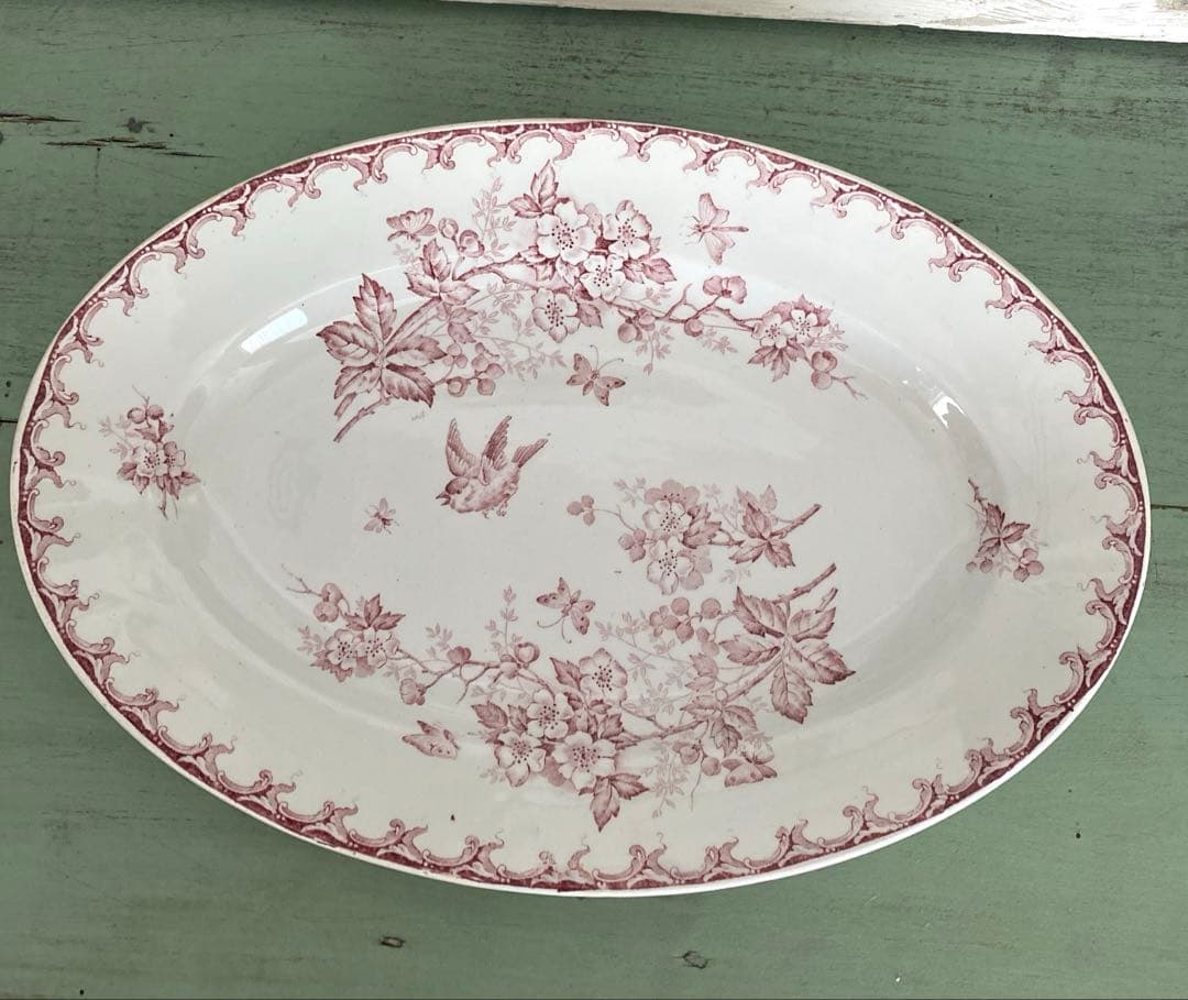 アンティーク プレート サンタマンSAINT AMAND HAMAG オーバル