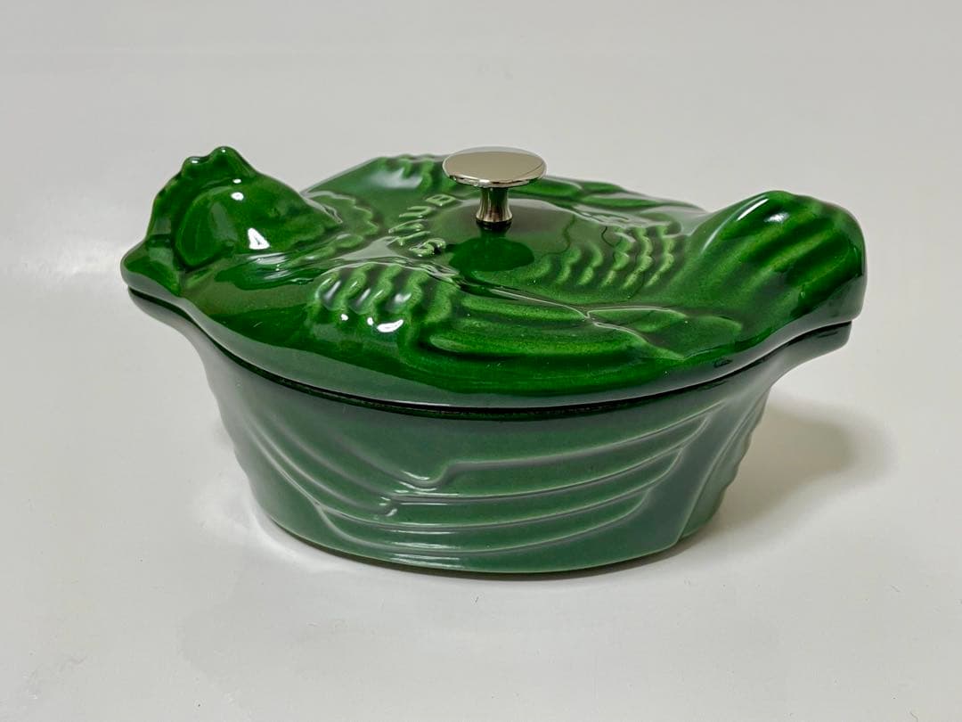 【新品】ストウブ　スモールチキン　バジルグリーン