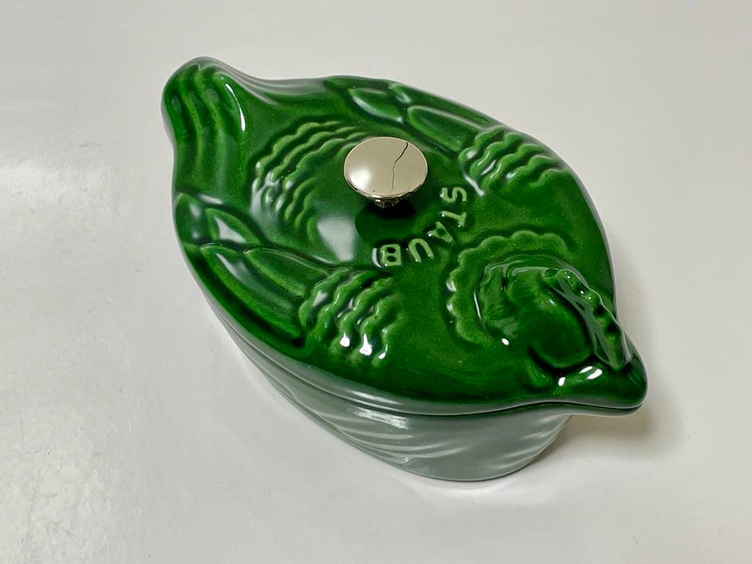 【新品】ストウブ　スモールチキン　バジルグリーン