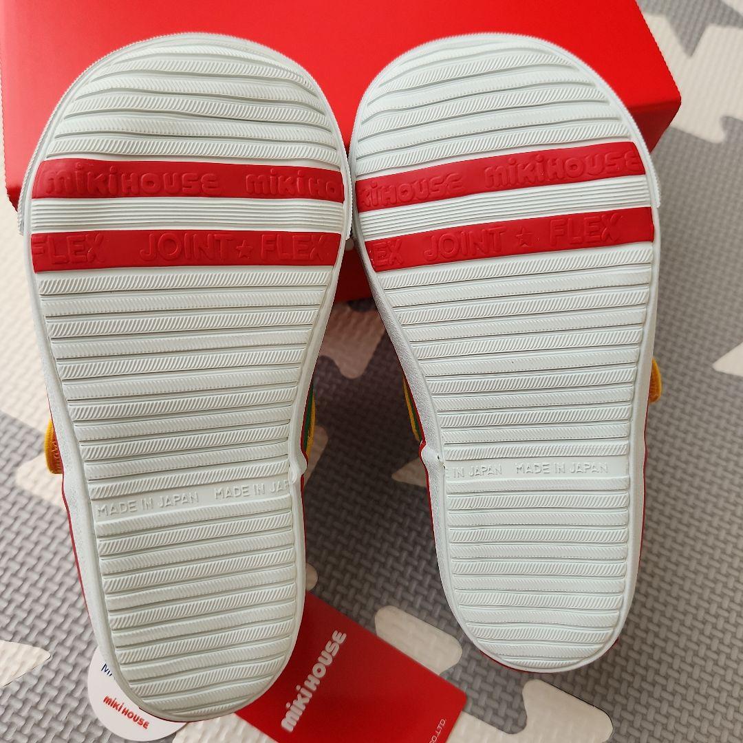 【新品•タグ付き】　ミキハウス　スニーカー マルチカラー 15.5cm