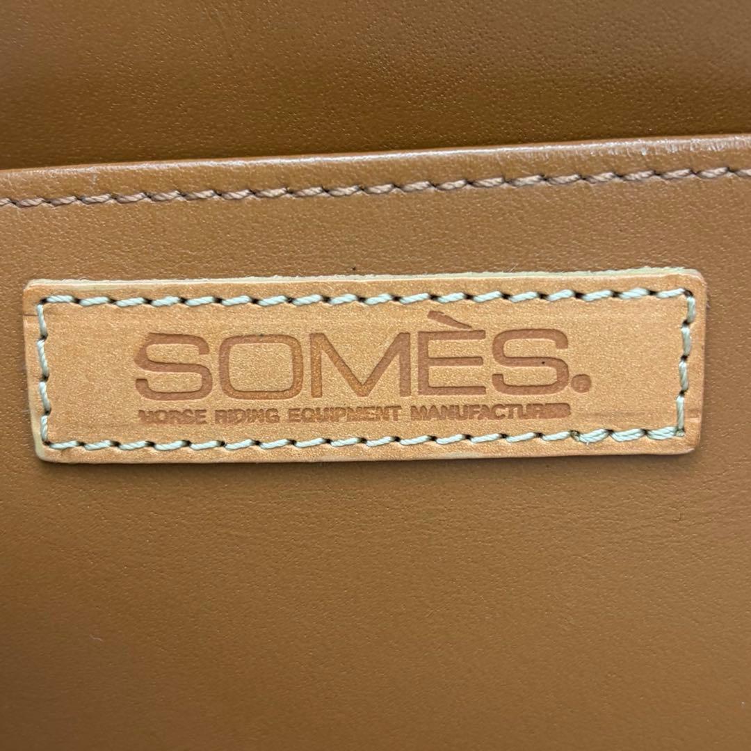 【良品✨】ソメス ビジネス トートバッグ 本革 レザー A4収納可 ブラック