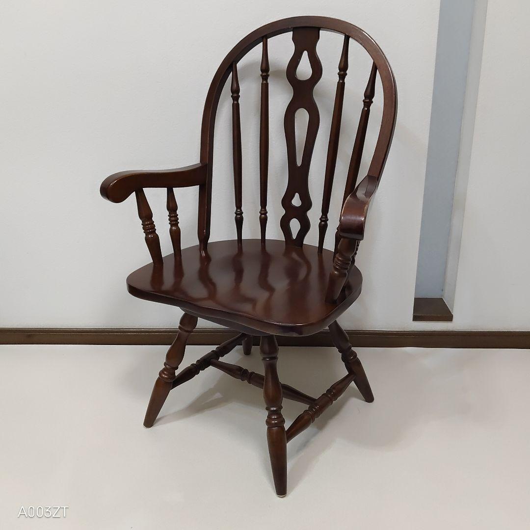 フープバック　回転式ウインザーチェア アームチェア