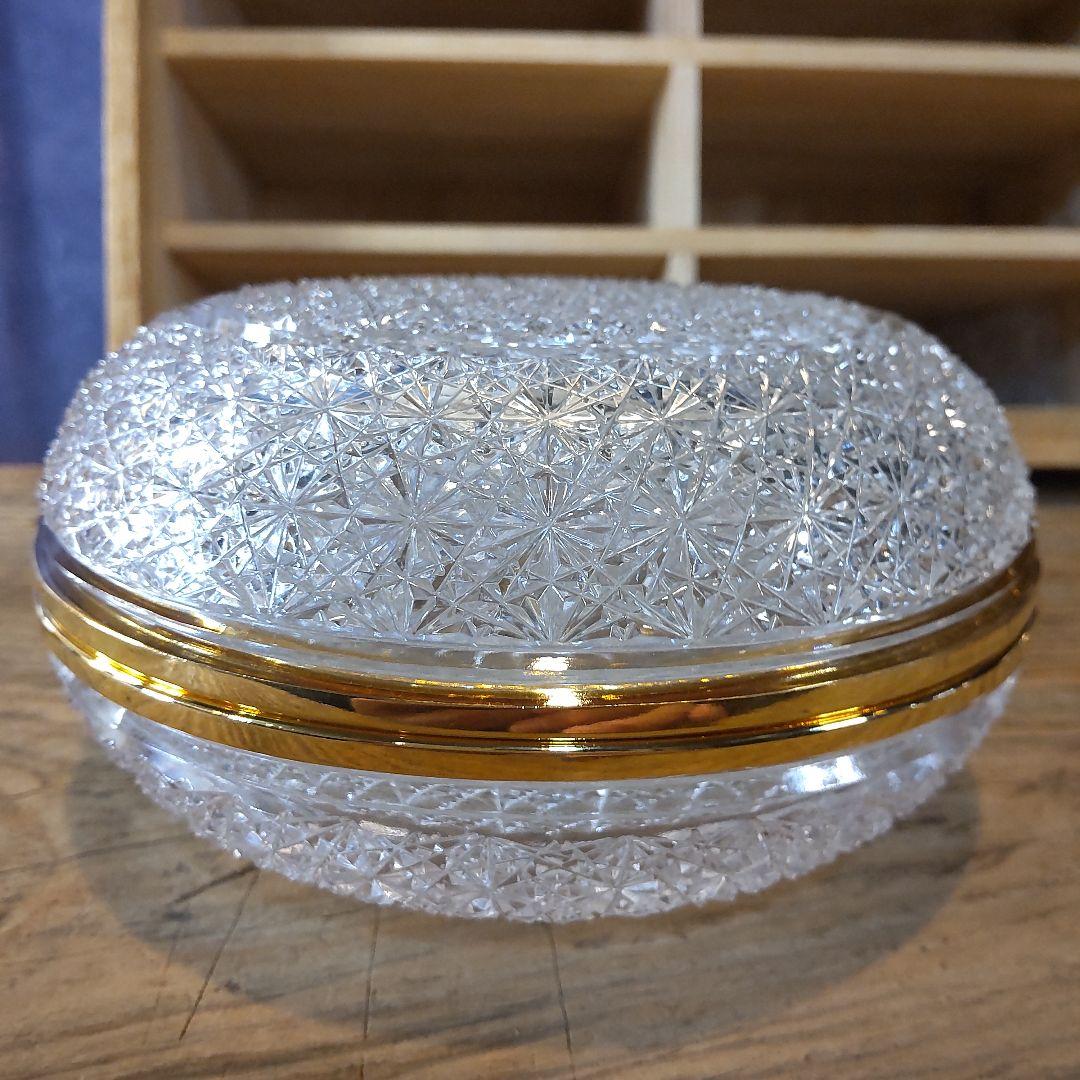 須田秀石④　茶懐石用　クリスタル　　五客セット（内、蓋が無い物2つ）