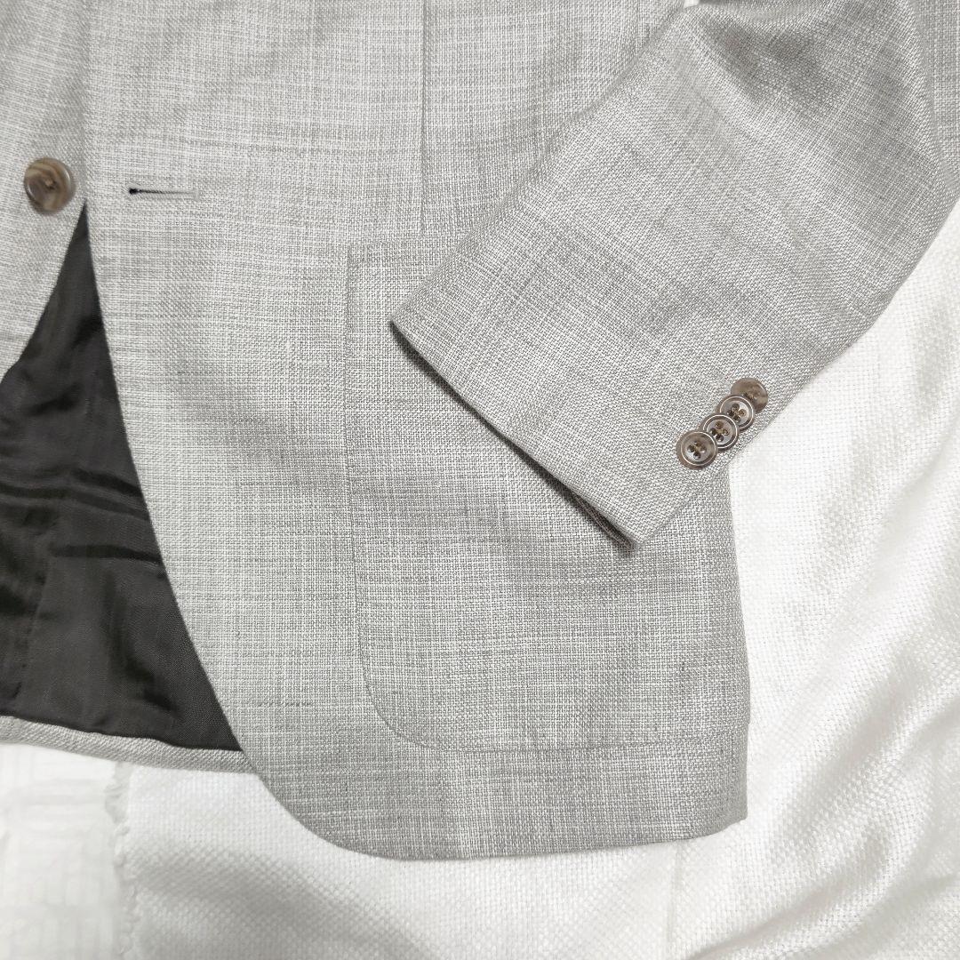 麻布テーラーazabu tailorロロピアーナウールシルクリネンジャケット48