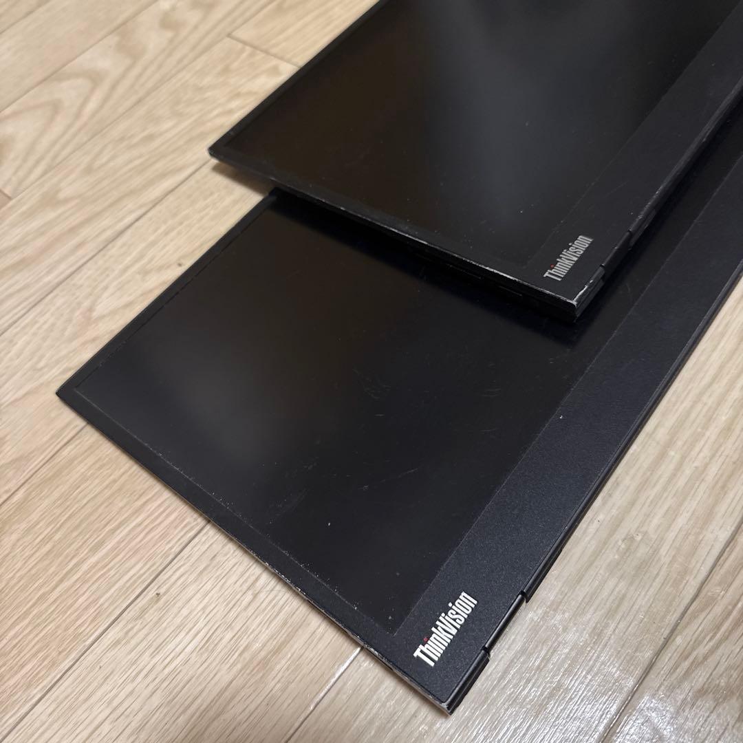 ThinkVision M14 USB-C モバイルモニター　動作未確認　2台