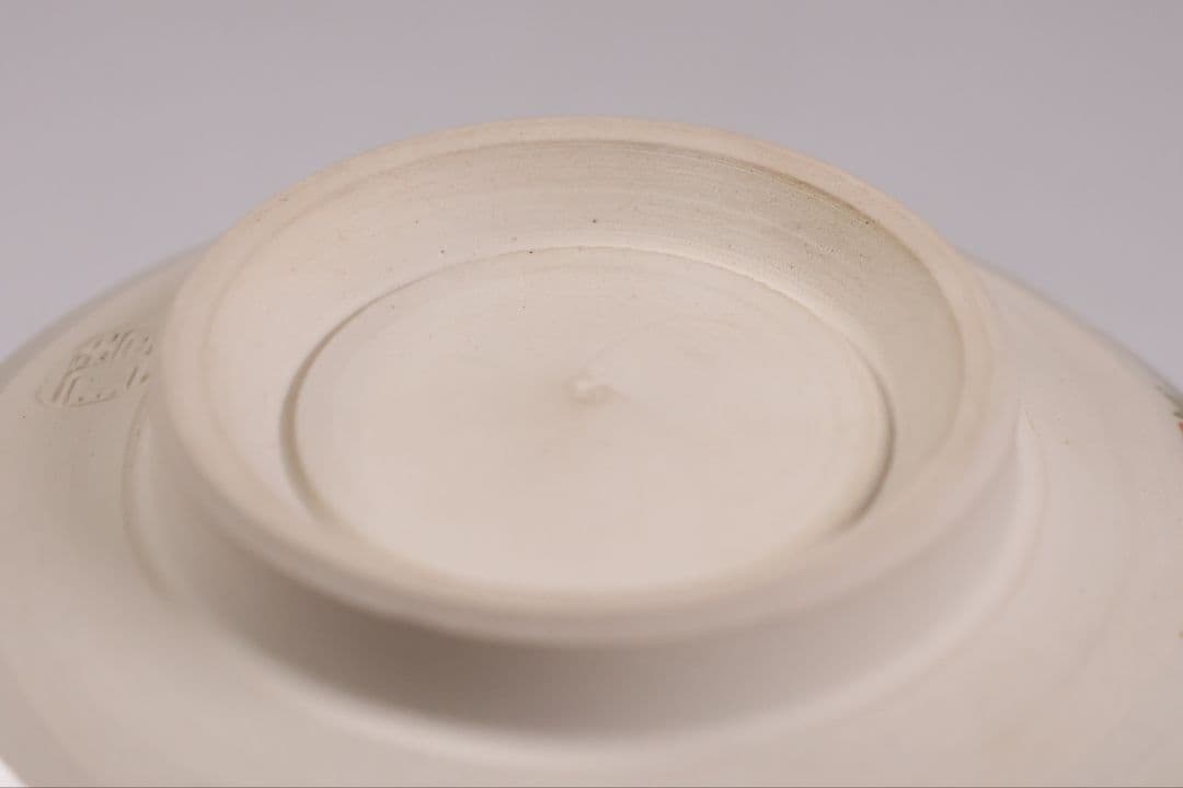 茶道具 平安桐鳳(手塚桐鳳) 仁清八ツ橋 抹茶碗 共箱 京焼 杜若【MB73】