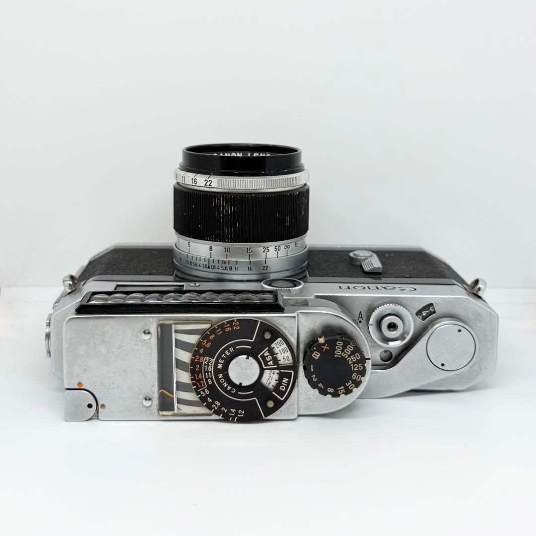 【完動品】Canon P ポピュレール 露出計付き フィルムカメラ 動作確認済み