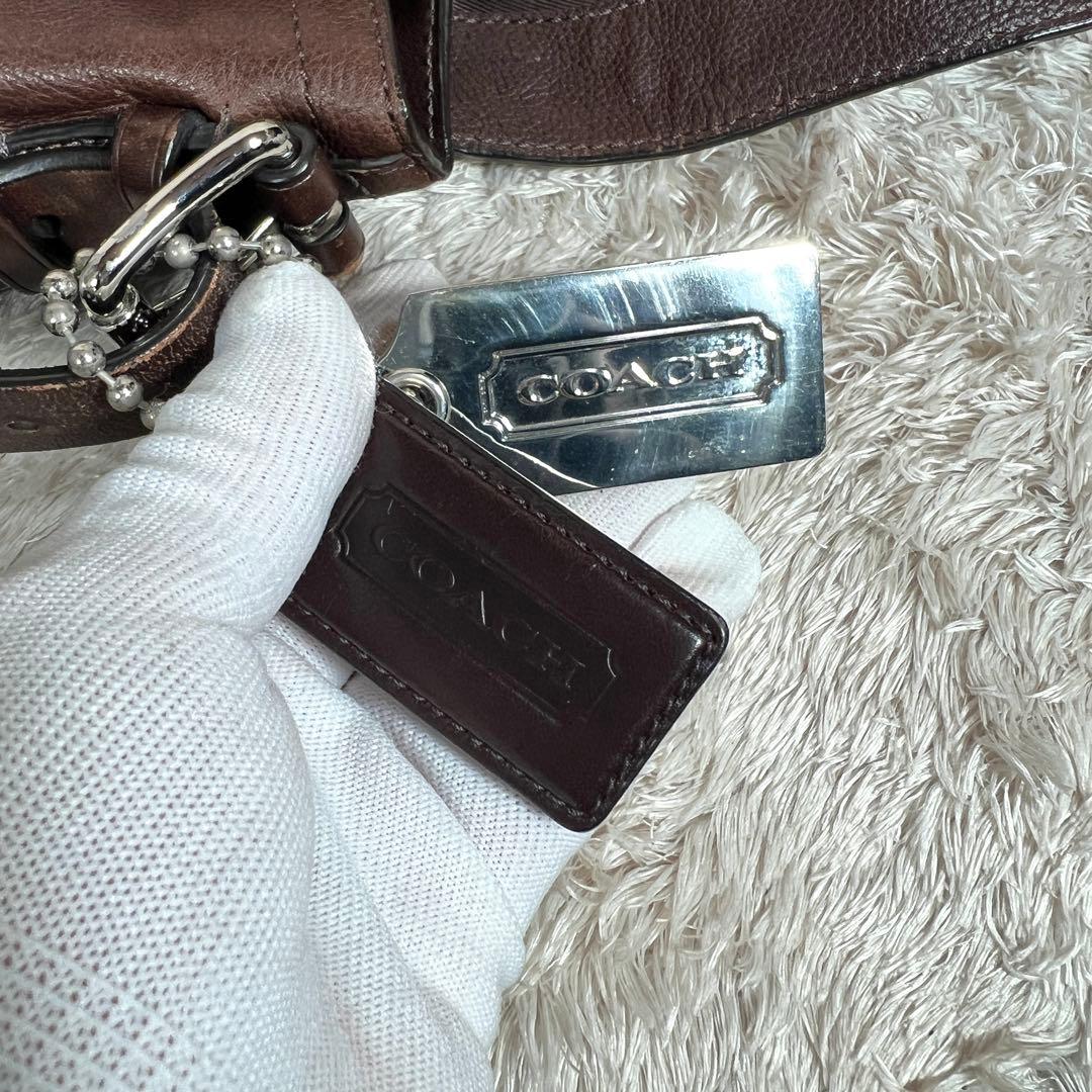 コーチ トンプソン 2WAY メッセンジャーバッグ A4 レザー 70313