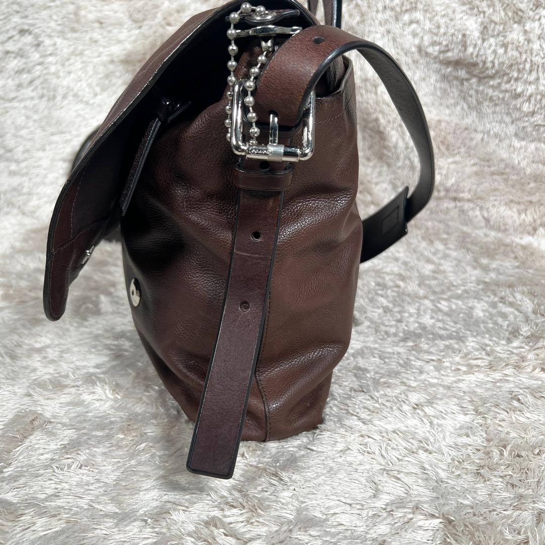 コーチ トンプソン 2WAY メッセンジャーバッグ A4 レザー 70313