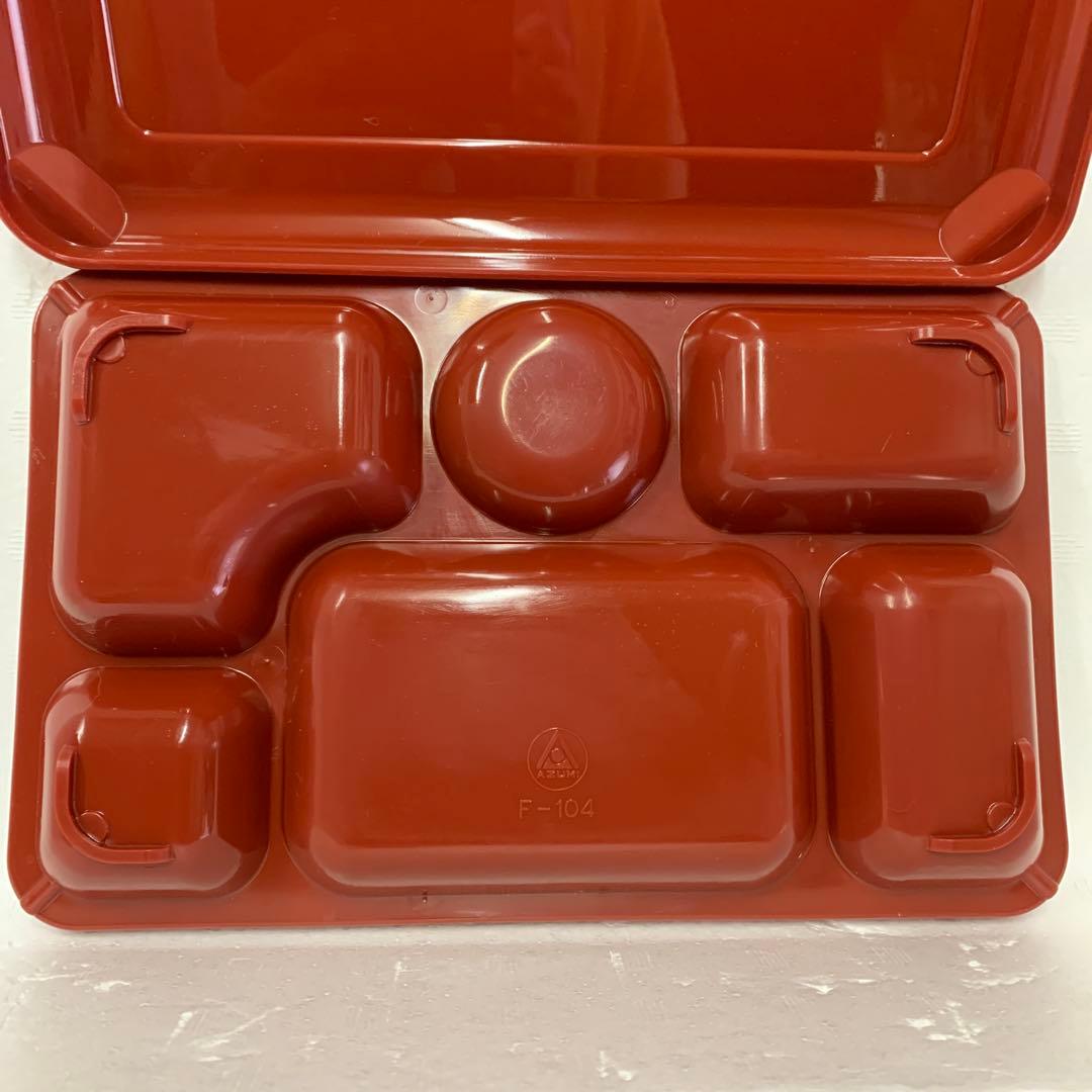 赤い弁当箱 6仕切り 伝統模様　15セット