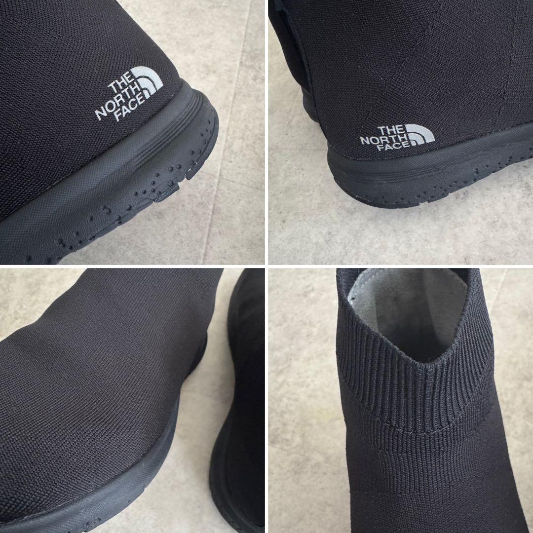 美品★ノースフェイス 防水シューズ　レインシューズ　晴雨兼用　靴　25cm 黒