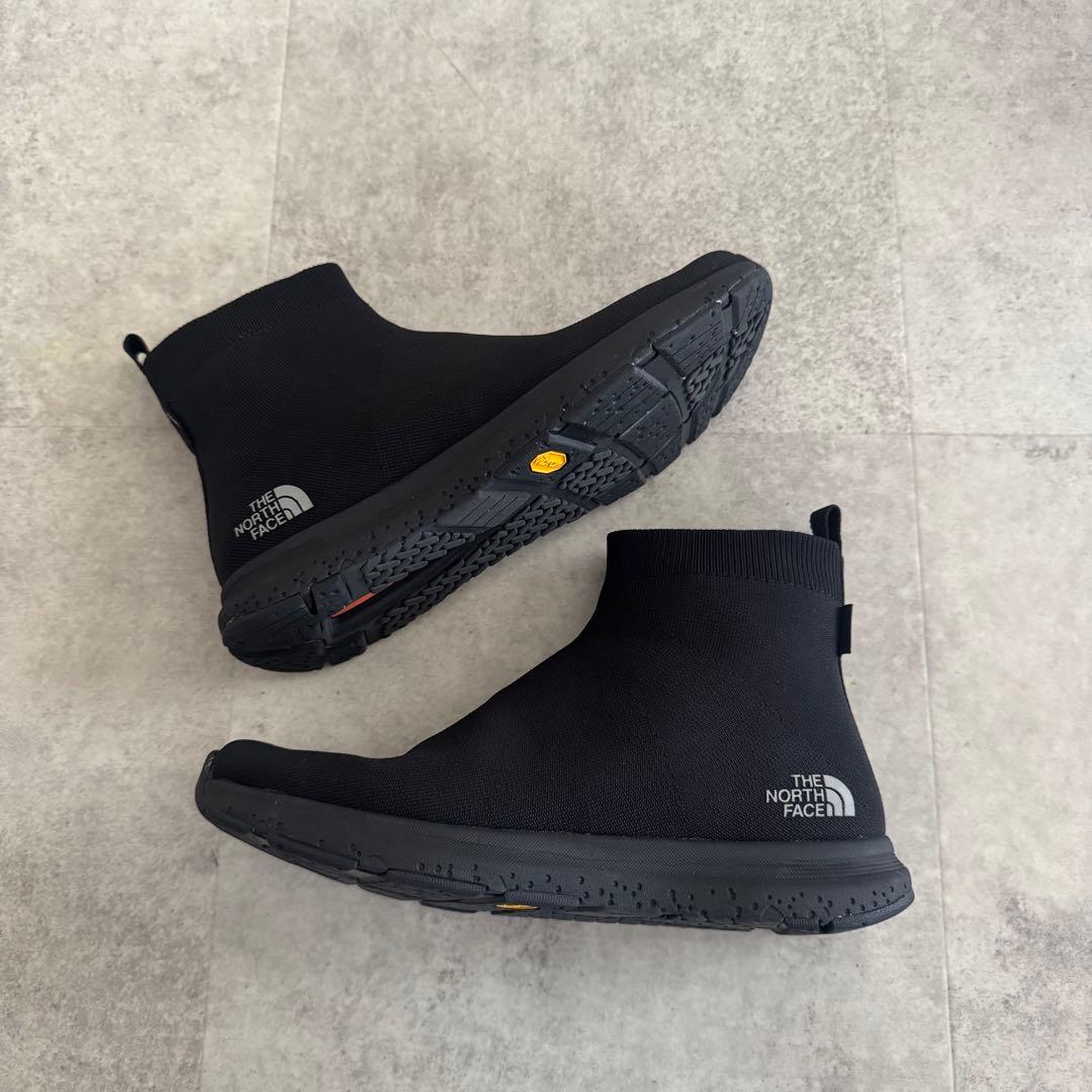 美品★ノースフェイス 防水シューズ　レインシューズ　晴雨兼用　靴　25cm 黒