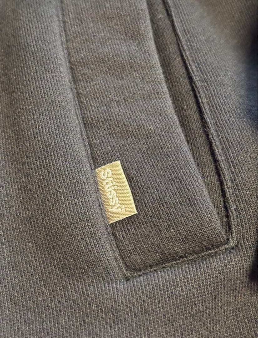 90s 00s STUSSY ステューシー スナップ スウェット ジャケット 紺