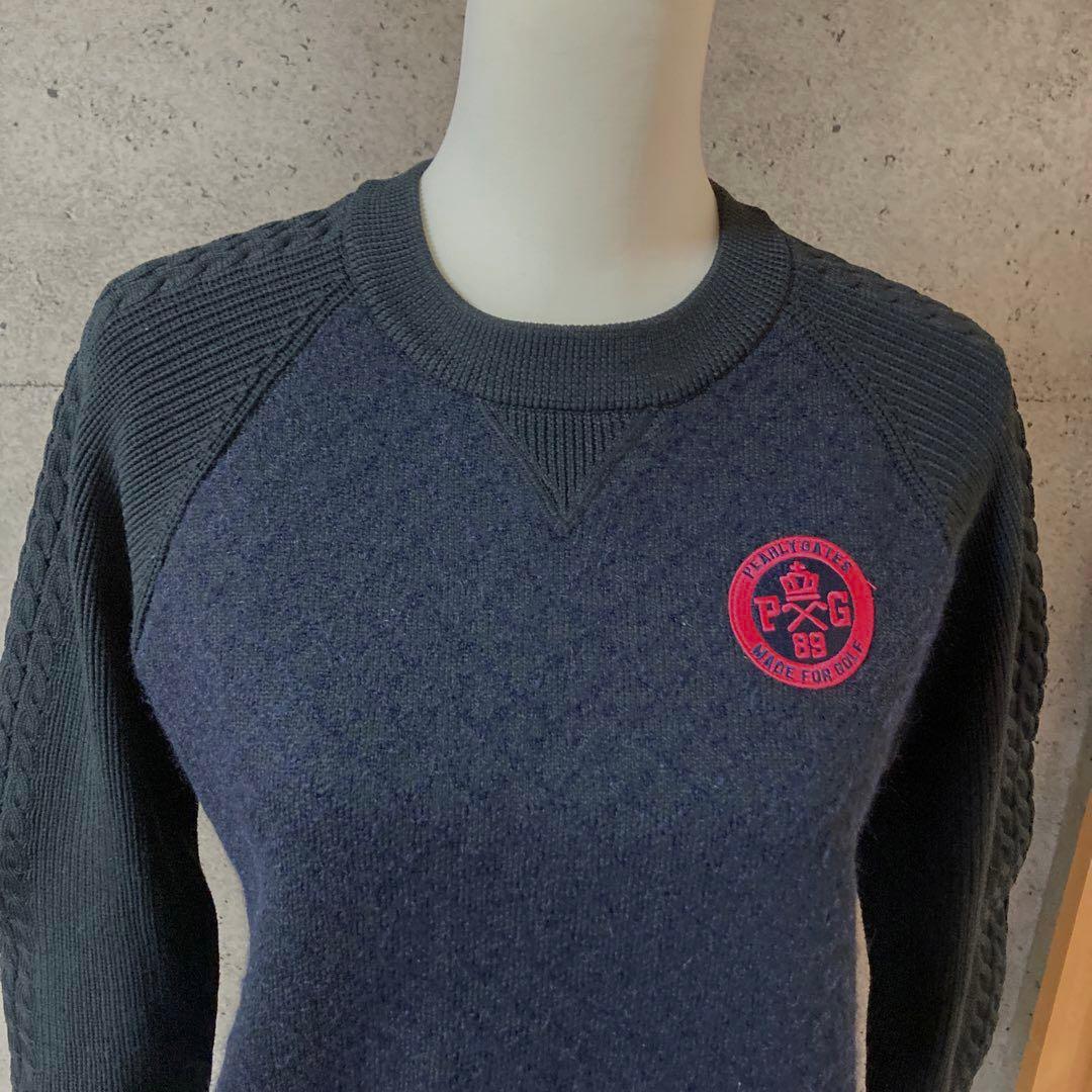 PEARLY GATES ネイビー ラグラン　 セーター1