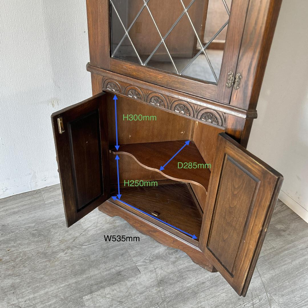 イギリス アンティーク家具 コーナーキャビネット 1930年頃 959A
