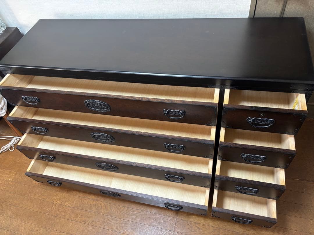 三丸家具工芸 タンス チェスト 鍵付き