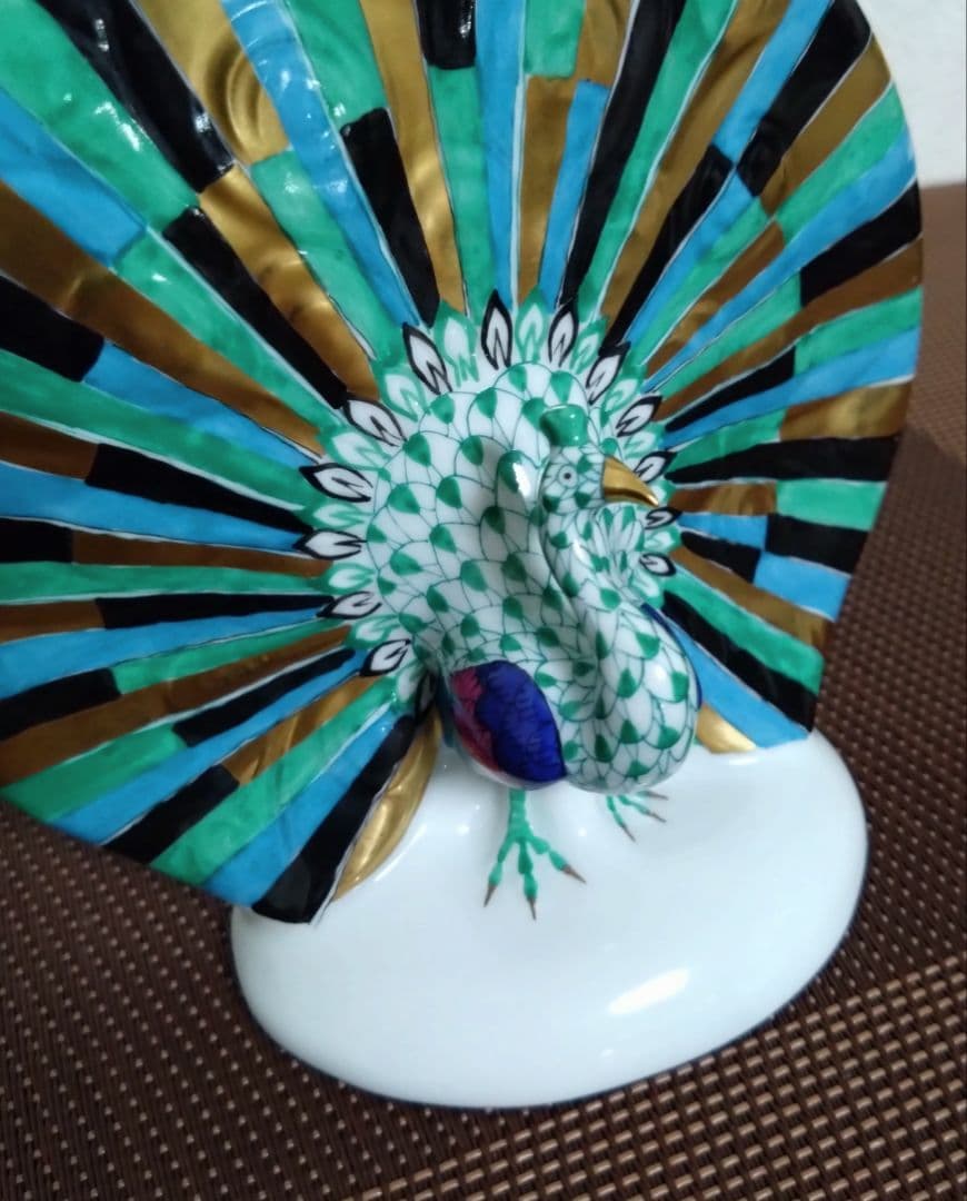 ヘレンド・フィギュリン 孔雀ピーコック