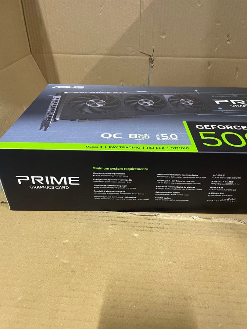 グラフィックボード・グラボ・ビデオカード PRIME GeForce RTX 5060 8GB GDDR7 Edition