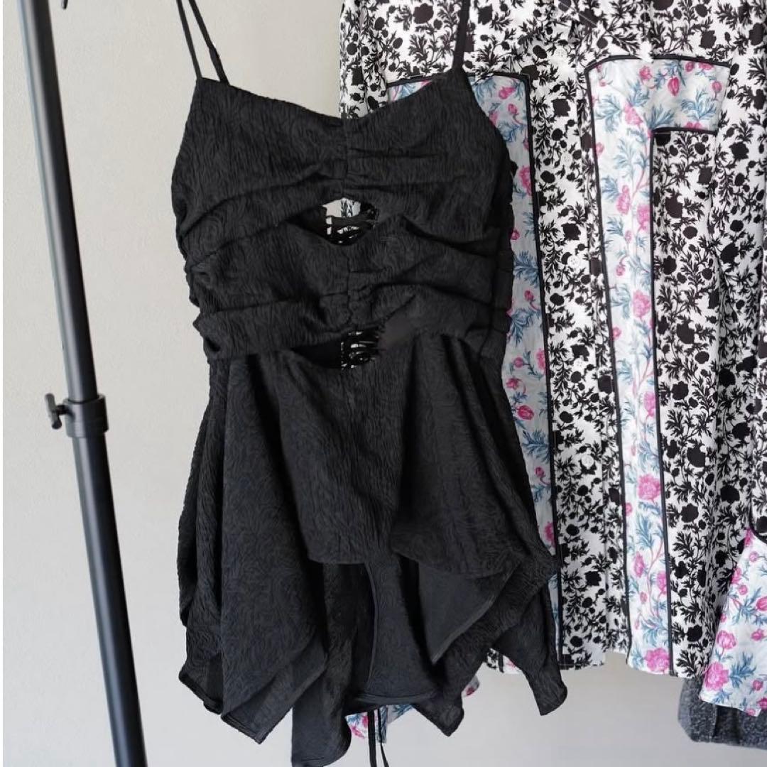 トップス fetico CUTOUT CAMI TOP