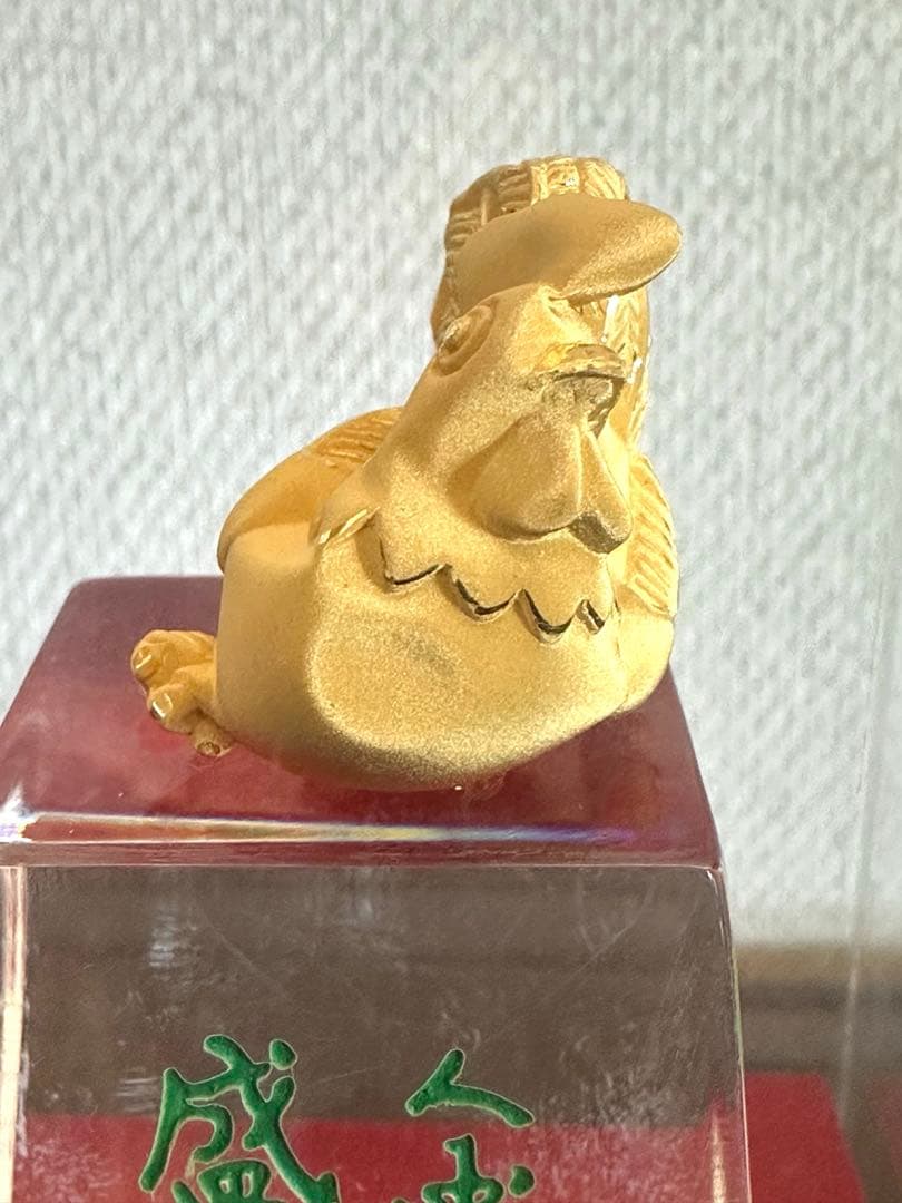 「金の鶏の置物 」22K 3.19g付き
