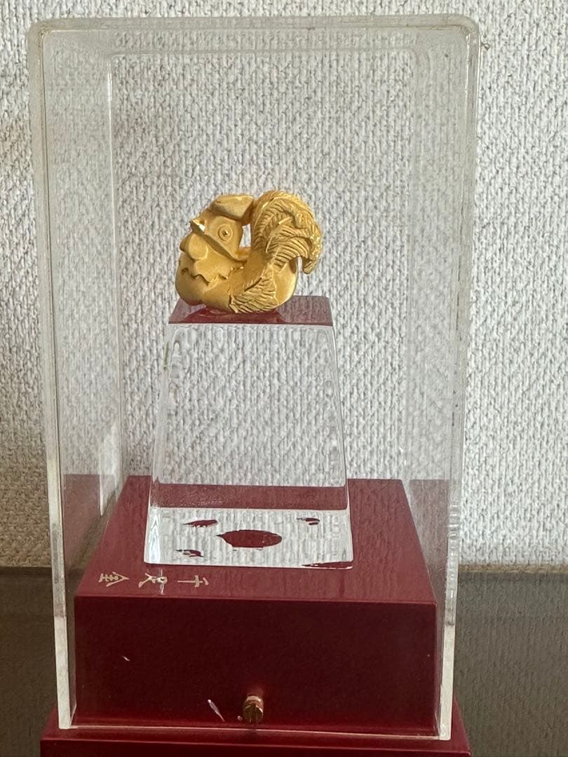 「金の鶏の置物 」22K 3.19g付き