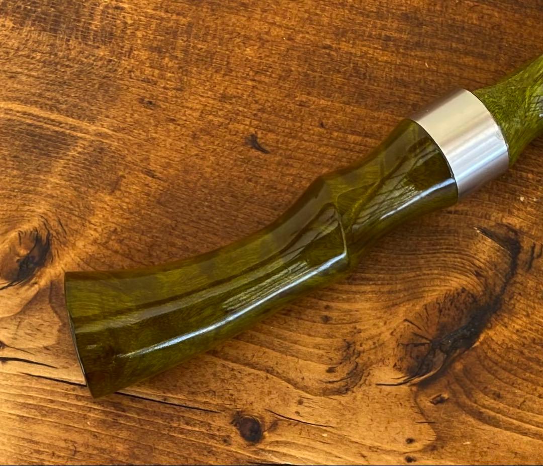 ウッドグリップ　トラウトロッド　ウッドリールシート　ロッドビルディング　渓流釣り