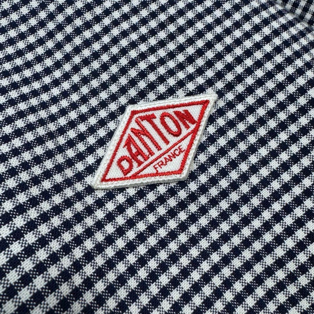 1710◆DANTON ダントン バンドカラーシャツ ノーカラーシャツ 38