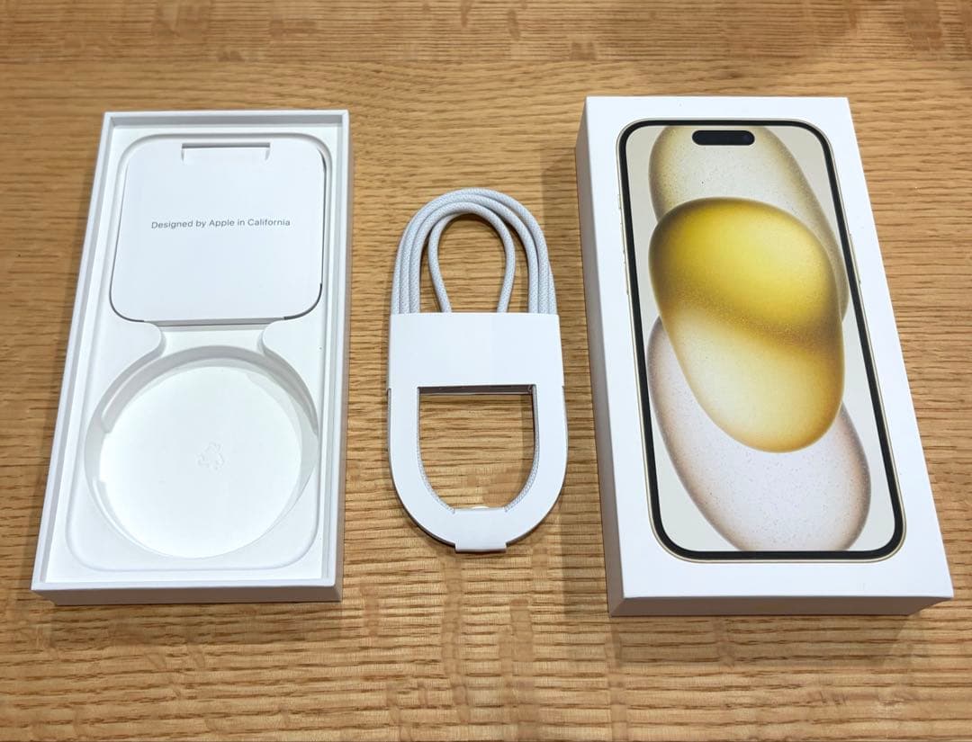 Apple iPhone 15 本体 128gb イエロー　美品