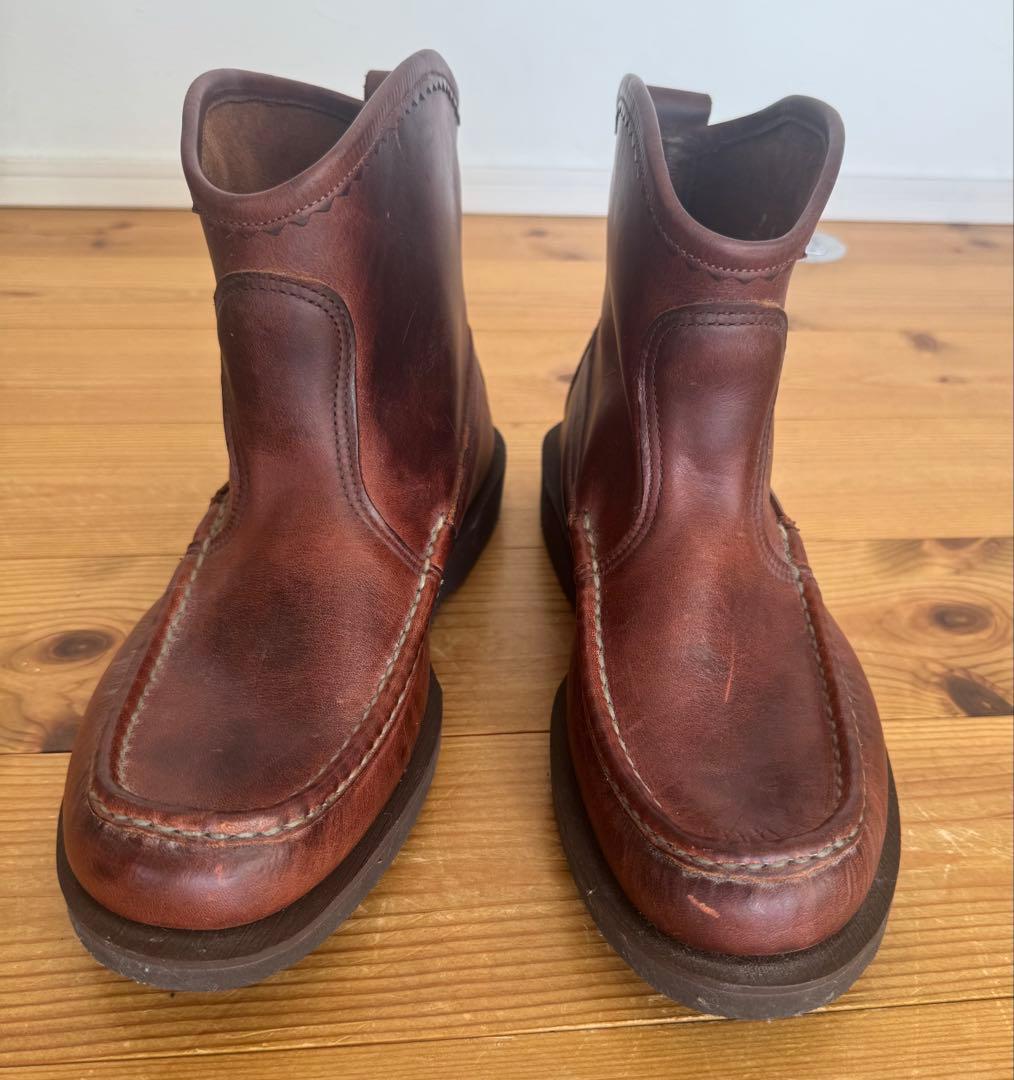 Russell Moccasin Co. ブラウン未使用　us9ラッセルモカシン