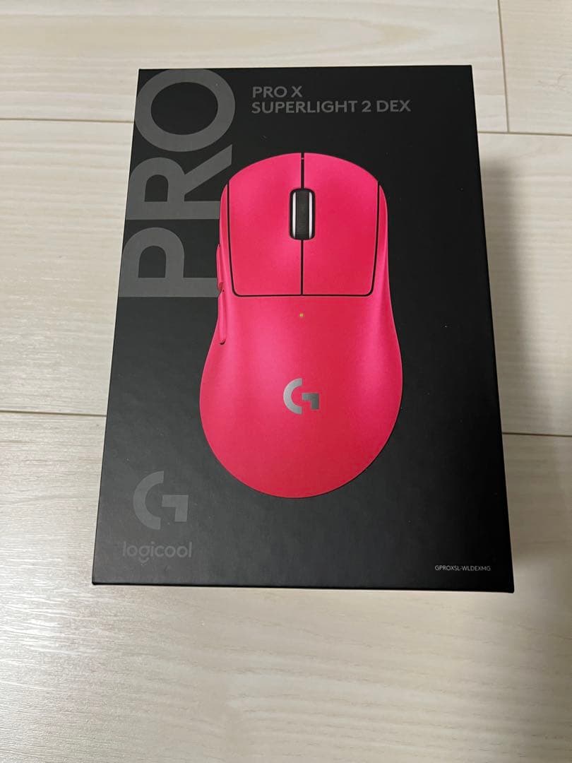 Logicool super light2c ホワイト＋dexマゼンタ