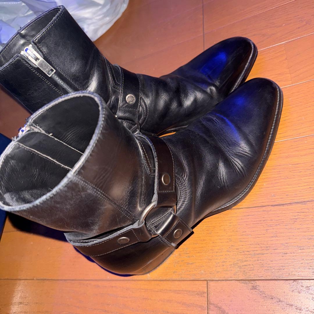 名作saint laurent ヒールジップエディ期size41