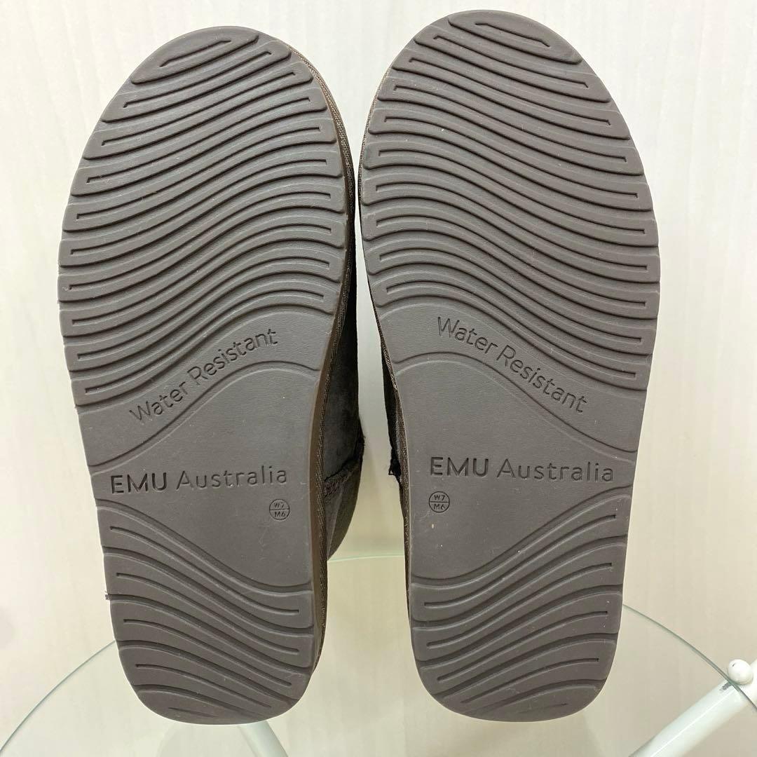最終値引★EMU Australia チョコレート ムートンブーツ 7 24cm