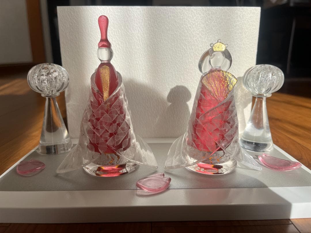 雛人形 Glass studio MIGAKI ヴェネチアングラスの雛人形