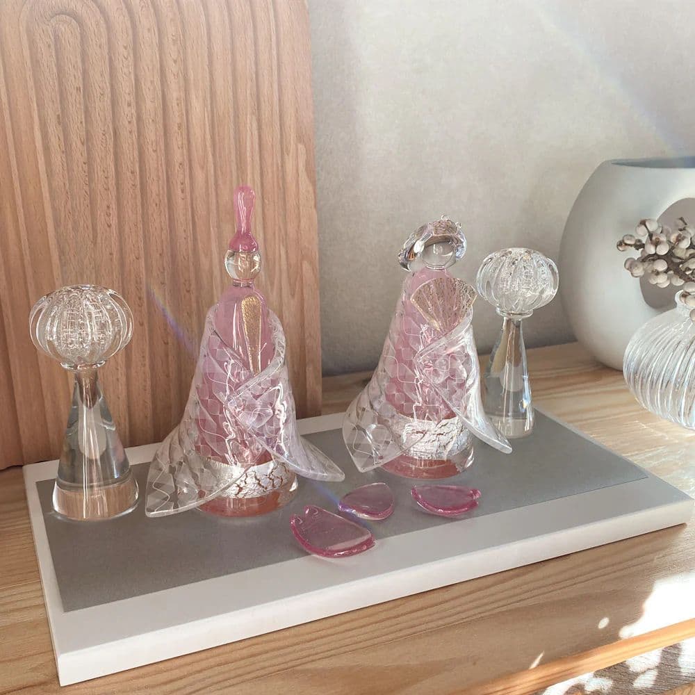 雛人形 Glass studio MIGAKI ヴェネチアングラスの雛人形