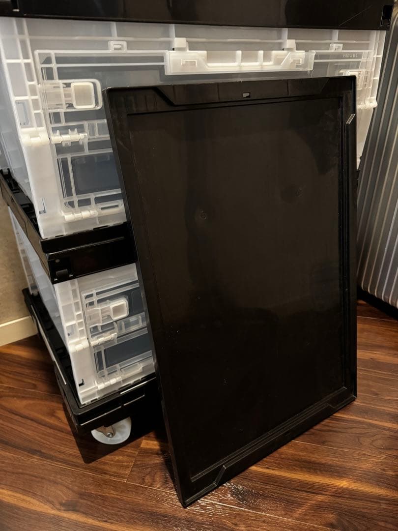 透明プラスチック 5段収納ボックス コンテナ　オリコン5段×3 15個