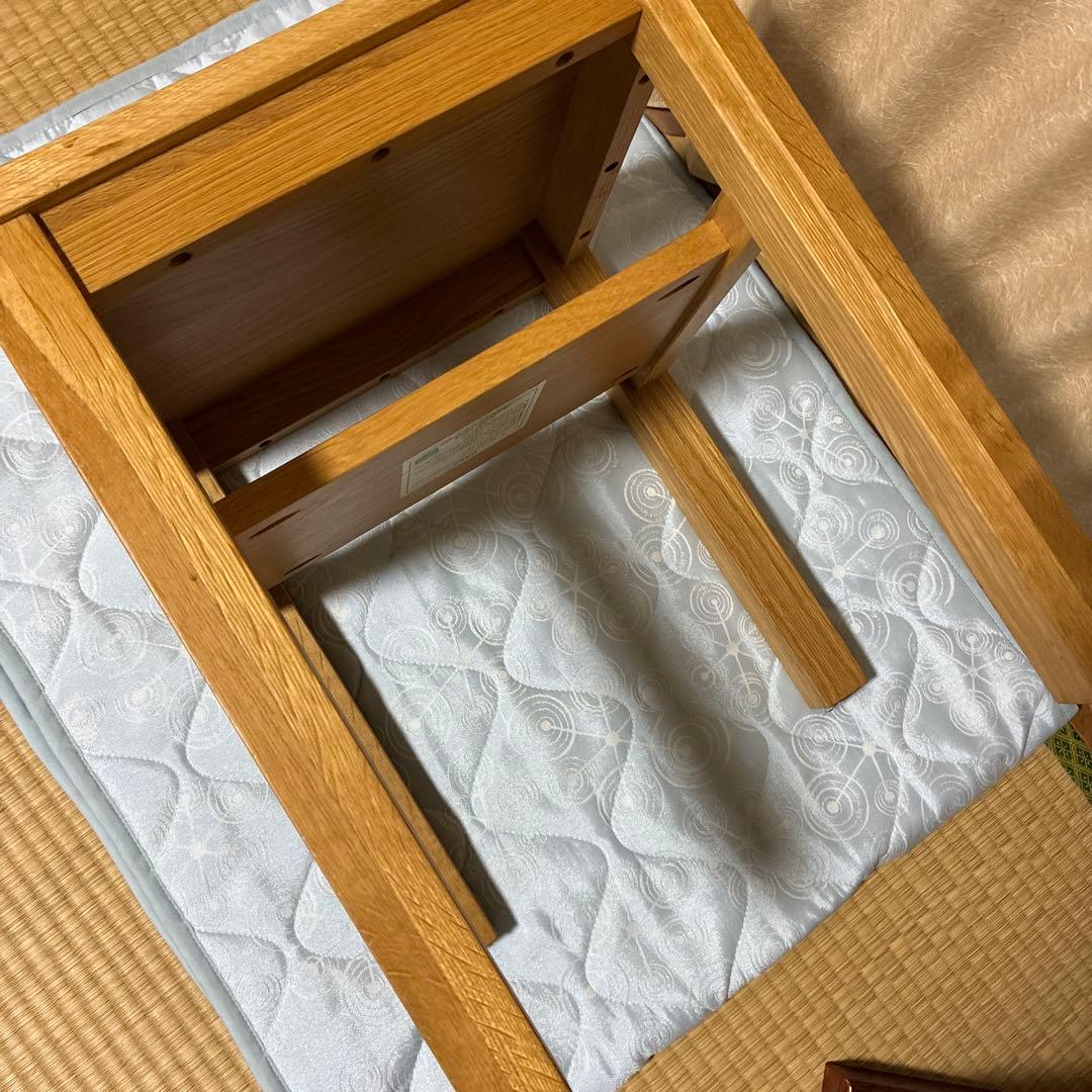 無印良品 オーク無垢材 サイドテーブル ベンチ スツール 椅子 チェア 台