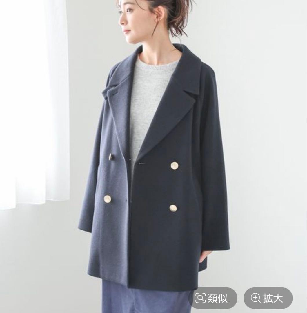 【新品】2wayコート　ネイビー　グローバルワーク