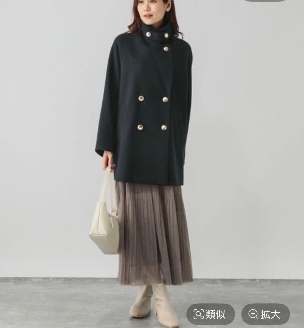 【新品】2wayコート　ネイビー　グローバルワーク
