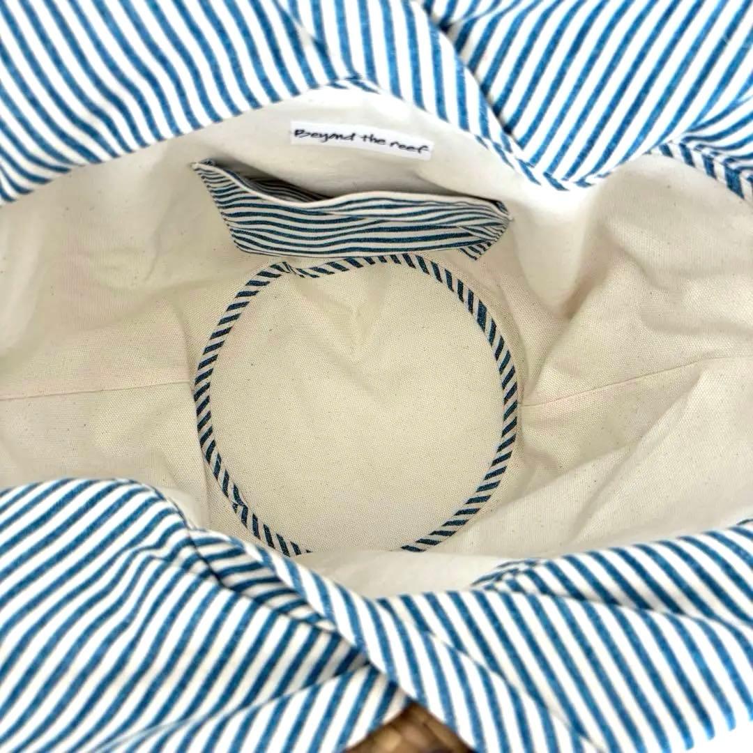 ビヨンドザリーフ かごバッグ 大きいサイズ インナー付きインテリア 西海岸