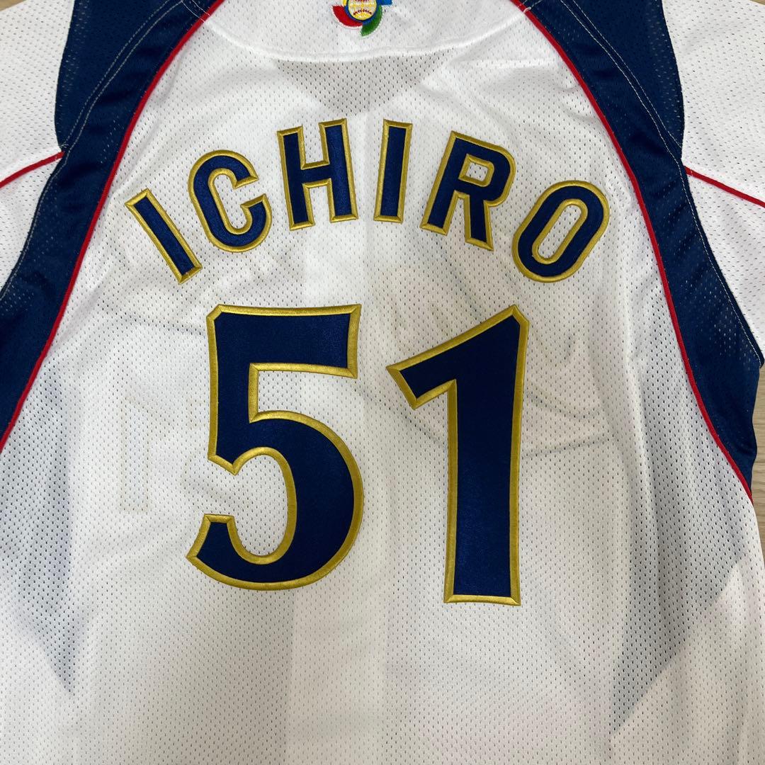侍ジャパン　イチロー刺繍ユニフォーム　ホームユニフォーム