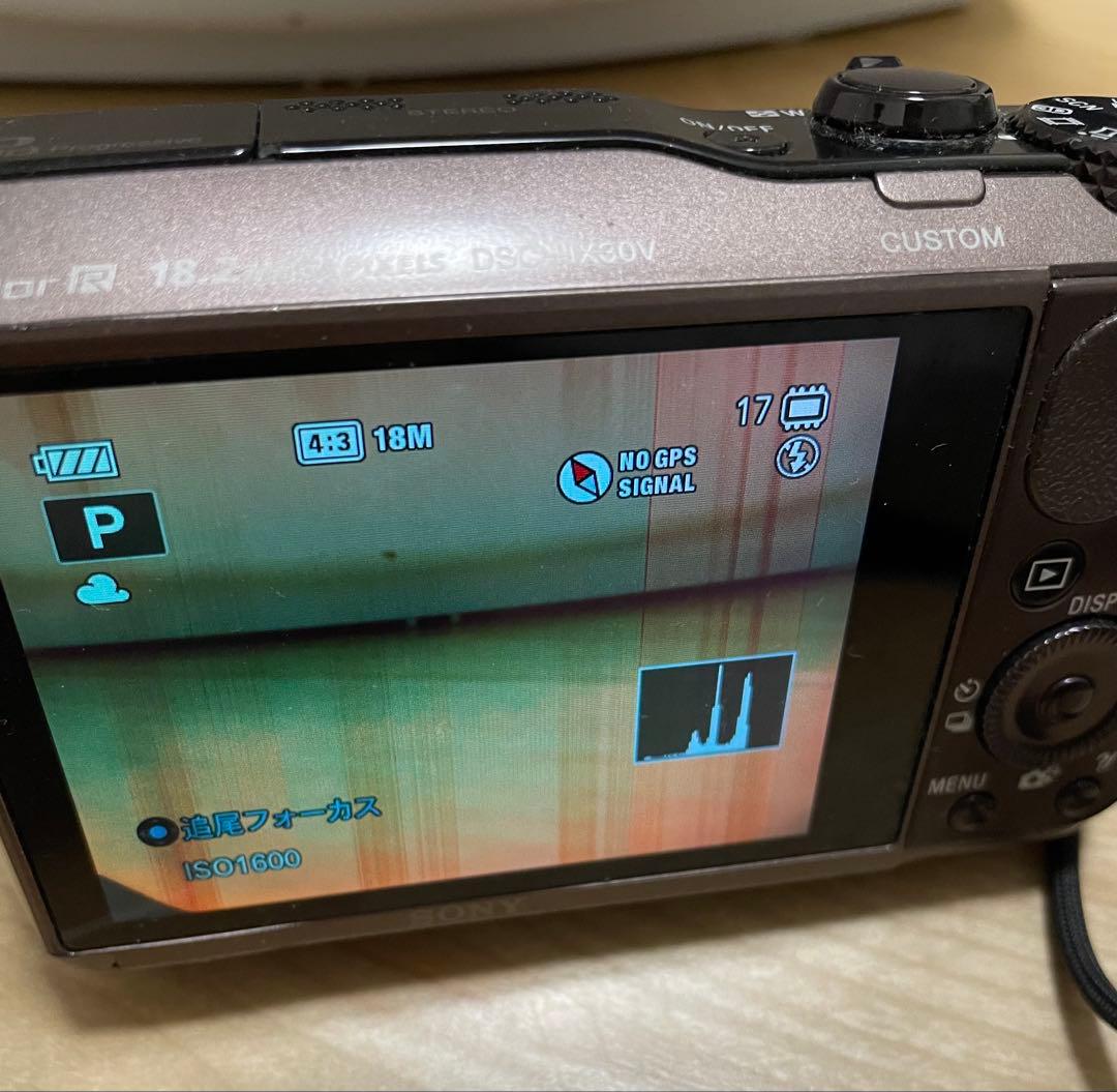 付属品欠品なしソニーサイバーショットDSC-HX30V ジャンク