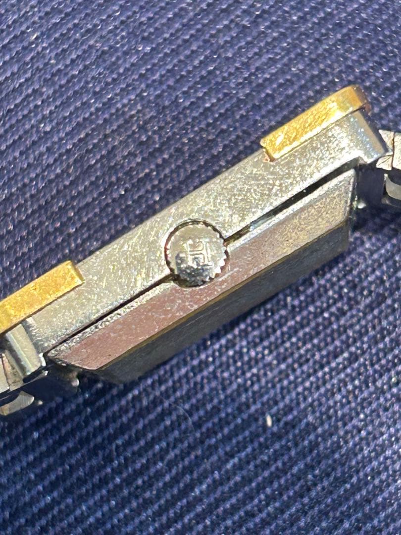 HERMES アナログ時計 ゴールド シルバー