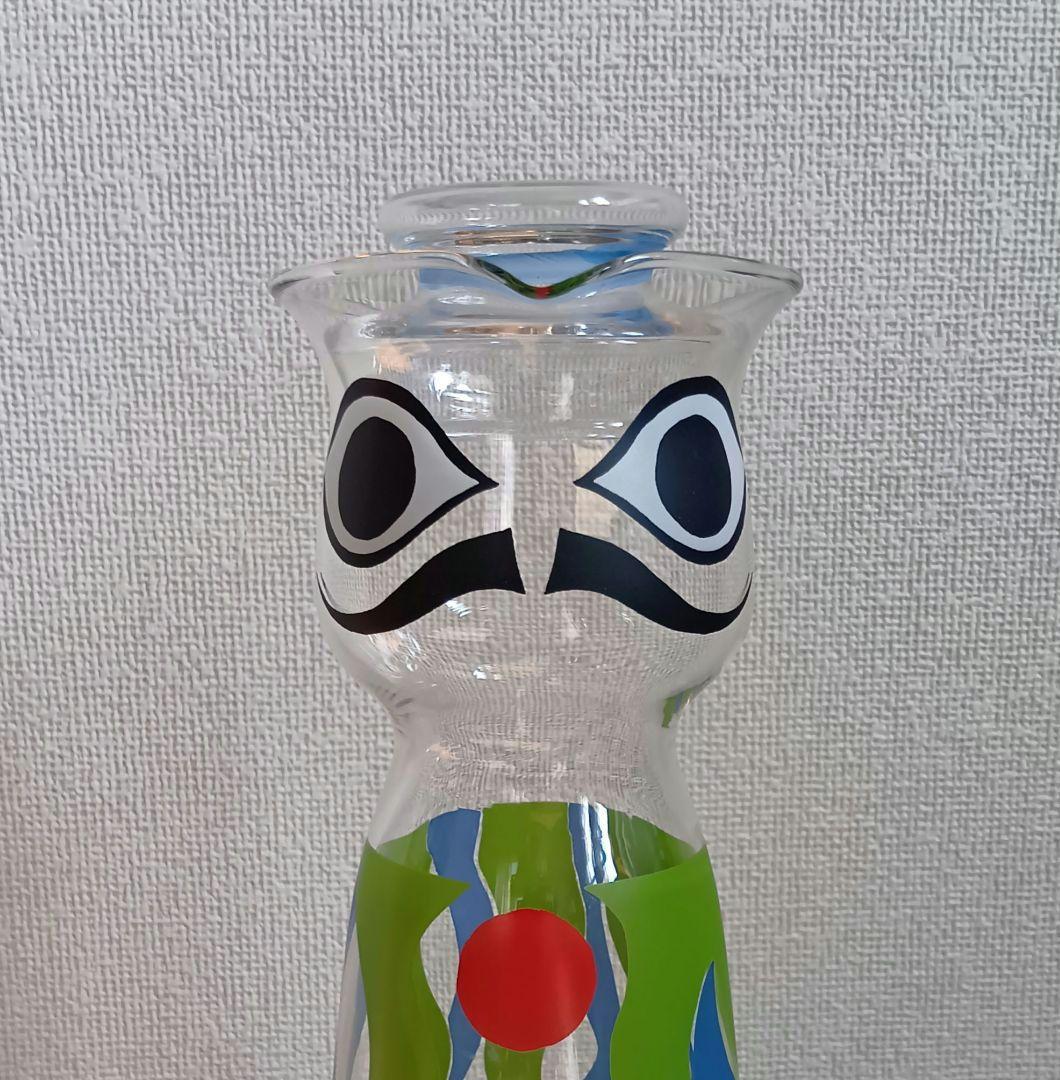 【蓋あり完品】岡本太郎 水差し 男爵 ガラスピッチャー
