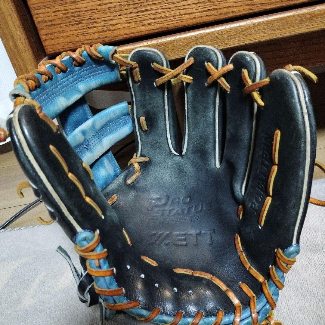 ＺＥTＴ 軟式グローブ 黒/青
