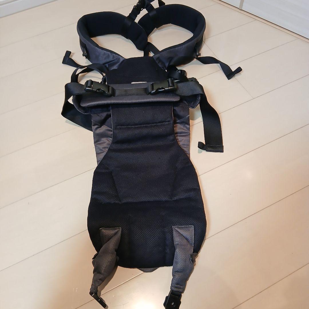 アンジェレッテ ベビーキャリアオン ヒップシート 抱っこ紐 チャコールグレー